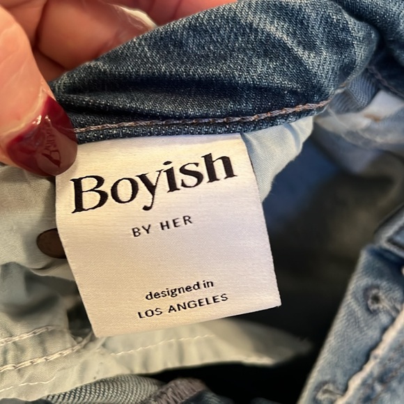 Boyish The Mikey High Rise Wide Leg Jeans - Picture 7 of 8